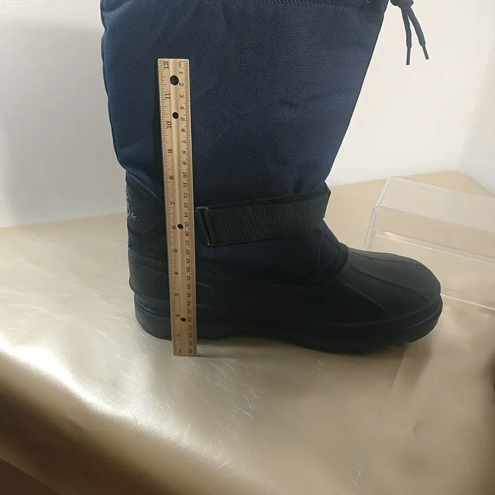 Kamik Cold Weather Boots Mens SZ 14 Blue Waterproof Snowboots Includes Liners.